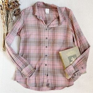 J.Crew The Perfect Shirt Plaid Flannel Button Down Small